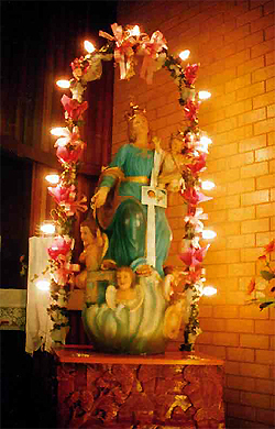 Lady of Loreto statue brought by Calabrian Catholic community. Courtesy Griffith Italian Museum