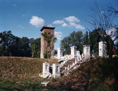 Remnants of the former ornate garden of the Von Heiden residence, Carramar