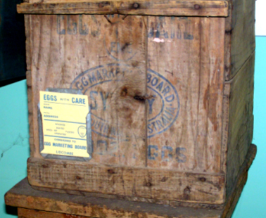 Egg crate c.1950s, Photograph Wollondilly Heritage Centre