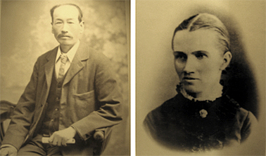 Sat and Amelia Wong, c1860-70s. C.1860. Photograph Stephen Thompson