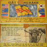 "I got called up to the army and went to Vietnam. They used to drop these passes into the jungle for surrender to the South Vietnamese. They'd hand in their beaten-up weapon, get a nice one and bugger off again with the Viet Cong!"