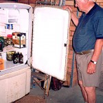 "This refrigerator was virtually the first item we bought after arriving in Orange in 1953. It cost £140. More than 50 years later the refrigerator is in our garage and is used as a drinks' fridge."