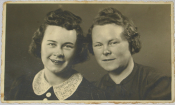 Mrs Roske and her daughter. Mrs Roske cared for Maria Cebulski when she was at the Displaced Persons' camp.