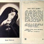 "I was around 12 when Sister brought a letter to me from my great aunt Ellie. The letter [came] with a photo of my mother and this little card. The letter and photo meant a lot but the card didn’t at the time. It was only when I got older and read the back. It was about children being abandoned and exiled."