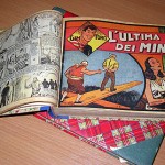 "I made these comic books 1948-1949 in Taranto, Italy when we were in the refugee camps. My mother gave me money to buy fruit and I would buy these comics instead! I did a course in bookbinding at another camp in Averso, Italy."
