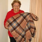 Sophia Kanna with her blanket