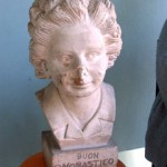 "The bust was of me when I was 19 years old. It was made by my husband Nicola who was then my boyfriend and he gave it to me as a gift. He was very proud of it. It stands at about 20cm high and is made of hand sculpted cement."