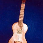 "The ukelele was made by my husband Ted while he was in Sumatra in 1948 on military service just before the Dutch left Indonesia. It was probably the first musical instrument he ever made."
