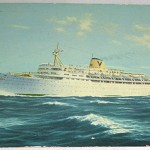 "I went back to Lebanon in 1959 and this is a postcard of the ship, the Fair Sky, that took me from Sydney to Port Said (Egypt)."