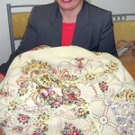 Teresa Restifa with her bedcover