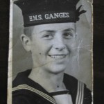 "I was 15 there. I'd been in the Navy for three months - we all had to have photographs taken."