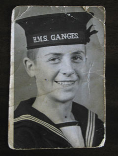 "I was 15 there. I'd been in the Navy for three months - we all had to have photographs taken." 