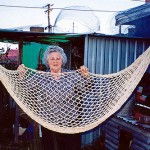 "When we were in the camp in southern Germany in 1949, people came around to the camp selling things. I bought this hammock for use on the ship to Australia; they said it would be handy to put Mirjana, my eight month daughter, in on the ship. We ended up going by plane but I took the hammock for the train to Naples."