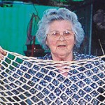"When we were in the camp in southern Germany in 1949, people came around to the camp selling things. I bought this hammock for use on the ship to Australia; they said it would be handy to put Mirjana, my eight month daughter, in on the ship. We ended up going by plane but I took the hammock for the train to Naples."