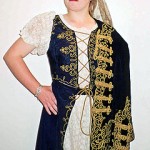 The Hungarian national costume worn by Yolanda Takacs' granddaughter, Joanna Morcom.