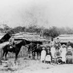 Early photograph of the settlement of New Italy between 1890 and 1895. Photo by Joseph Check. Reproduced from the Mitchell Library, State Library of New South Wales