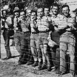 Italian POWS behind the wire perimeter fence at Holsworthy. Courtesy of Australian War Memorial, Neg No 123706