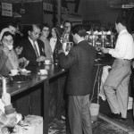 The founders of Vittoria Coffee, Orazio and Carmelo Cantarella at a trade show in Sydney, NSW in the late 1950s. Courtesy of Vittoria Coffee