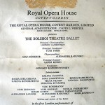 "I had a job at the Royal Opera House in London's Covent Garden. This involved selling programs. It was hard work but a privilege to be able to see ballet and opera in such a place so often. In some ways not the best preparation for life in 1960 Sydney as a poor migrant."
