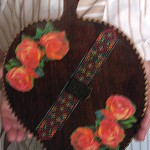 "My husband's sister gave the wooden heart to me nearly 20 years ago when she came to Australia. The shape is like the leaves of some trees in the Ukraine and the flowers are like Ukrainian embroidery."