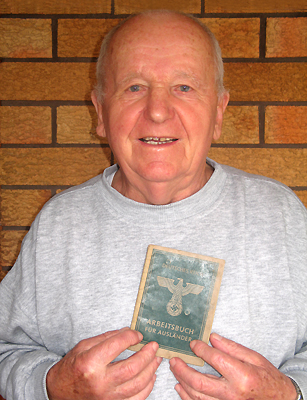John Bojko with his German passport dated 1943