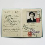 Passport of Rosina Roperti, 1950s. / Il Passaporto di Rosina Roperti. Anni 1950.