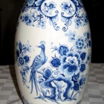 "Delftware was made in the 16th to 18th centuries and comes from Delft in the Netherlands. I would never part with [this vase] which is particularly fine."