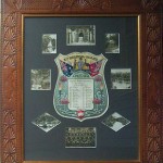 A Framed memento of 20th Berrima Permanent Guard April 1916, Berrima District Museum. Photograph Lyn Hall