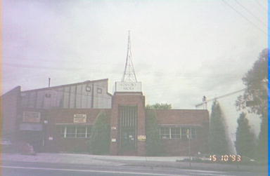 Factory, Canterbury Rd, Canterbury, 1993. This building was originally the A.W.A. (Amalgamated Wireless Australia) Factory. The company made telecommunications parts and is believed to have started operations during the 1940's.