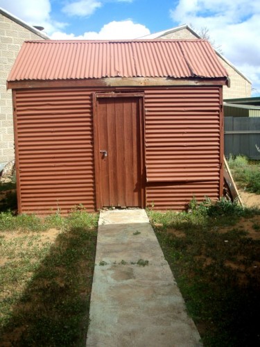 Former mosque relocated from the Afghan Camp and later the cemetery in Broken Hill, 2010. Photograph by Bronwyn Hanna. Courtesy Heritage Branch, NSW Department of Planning.