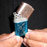 That’s a Chinese-made lighter. We use it in the camp because we got no electricity. We got this from friend and we use it daily for cooking.