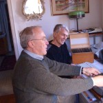 Volunteers scanning the glass plate negatives in Germany in 2009. Photograph Nadine Helmi