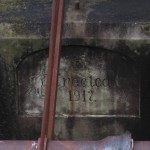 Inscription on the 1917 bridge built by the Holsworthy internees, 2009. Photograph Stephen Thompson