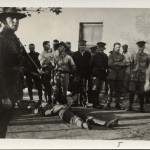 The bodies of two internees who were killed during a riot on the 18th April 1916. Dubotzki collection, Germany