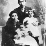 Louisa Poy (later Mahlook) and Willie Poy with Billy and Doris