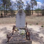 George Ah Tow Hing’s headstone and gravesite, Jerilderie