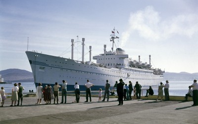 The SS Oceania brought migrants from Italy to Australia, c.1952. Courtesy National Archives of Australia