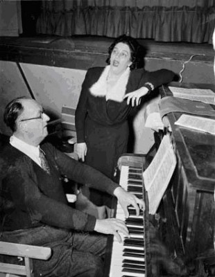 New Australians stage 'Tosca' at Bathurst Migrant Camp c.1951. Courtesy National Archives of Australia
