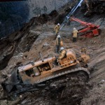 Snowy Mountains Authority workers excavating for the Murray Power Station in 1954. Courtesy National Library of Australia