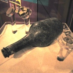 French bottle and coin from Dirk Hartog Island in Shark Bay. It was buried by France’s Louis de Saint – Alouarn Expedition in 1772. Photograph Stephen Thompson