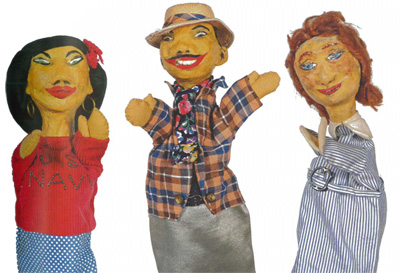 Bonegilla puppets