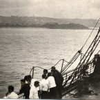 Internees on board MV Kursk in Sydney Harbour, c.1919- 1920. Paul Dubotzki Collection
