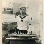 Internee’s scale model of the SMS Emden, Holsworthy Internment Camp, c.1915. Photograph Heinrich Jacobsen, Paul Dubotzki Collection