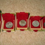 My dad started collecting coins when tourists would give foreign currency to his pharmacy. As a child, we would find out more information about that country. My son has taken over that hobby from me. We have quite a big collection now.