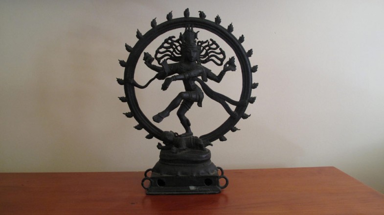 ‘This is called nataraja or dancing shiva … it’s a family heirloom that came a couple of years after we came’
