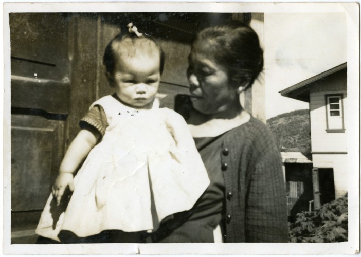 Josie with her grandmother, Agri Pina Cheng, in 1959