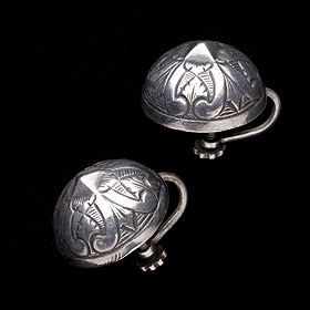 Silver earrings